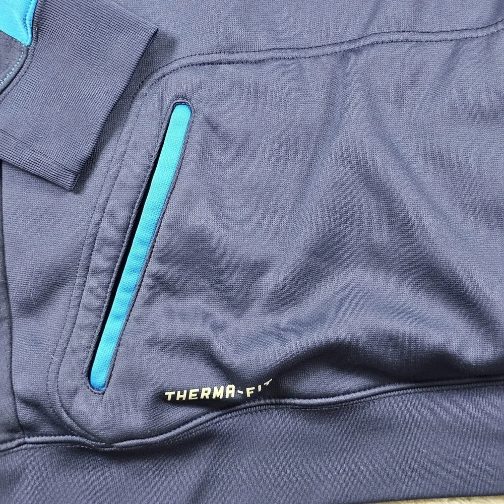 Nike KD Therma-FIT‎ Hoodie Mens Large Blue Navy Pullover Basketball 618299-410